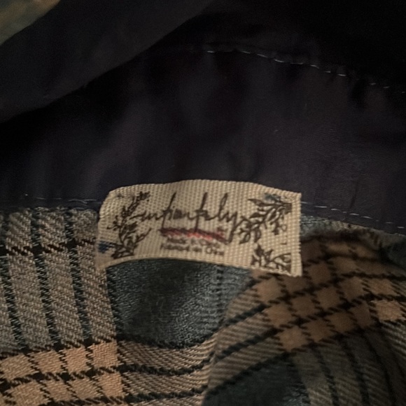 Free People! Sunday Morning Plaid Flannel Sleep Shirt in Sapphire Blue - Picture 2 of 3